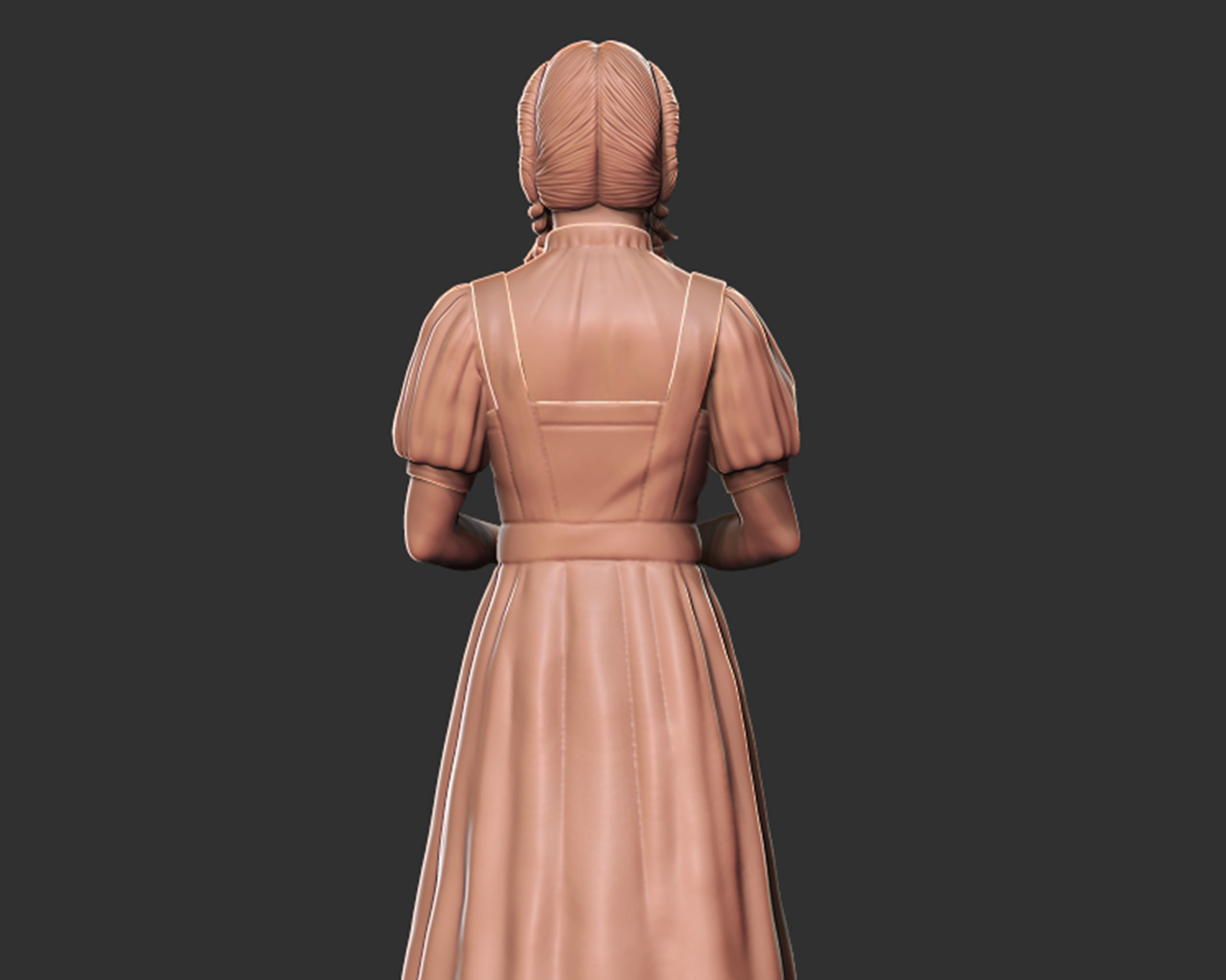 Dorothy Gale sculpture 3D print model_8