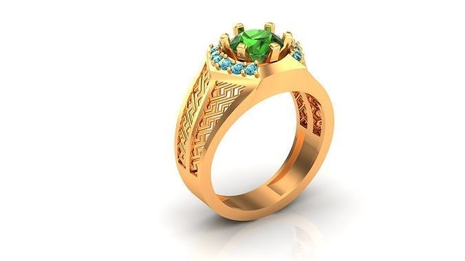Wedding Ring for women 3D model 3D printable | CGTrader