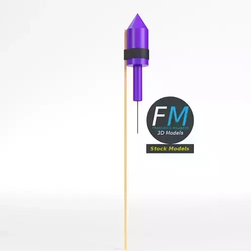 Stylized firework rocket 2