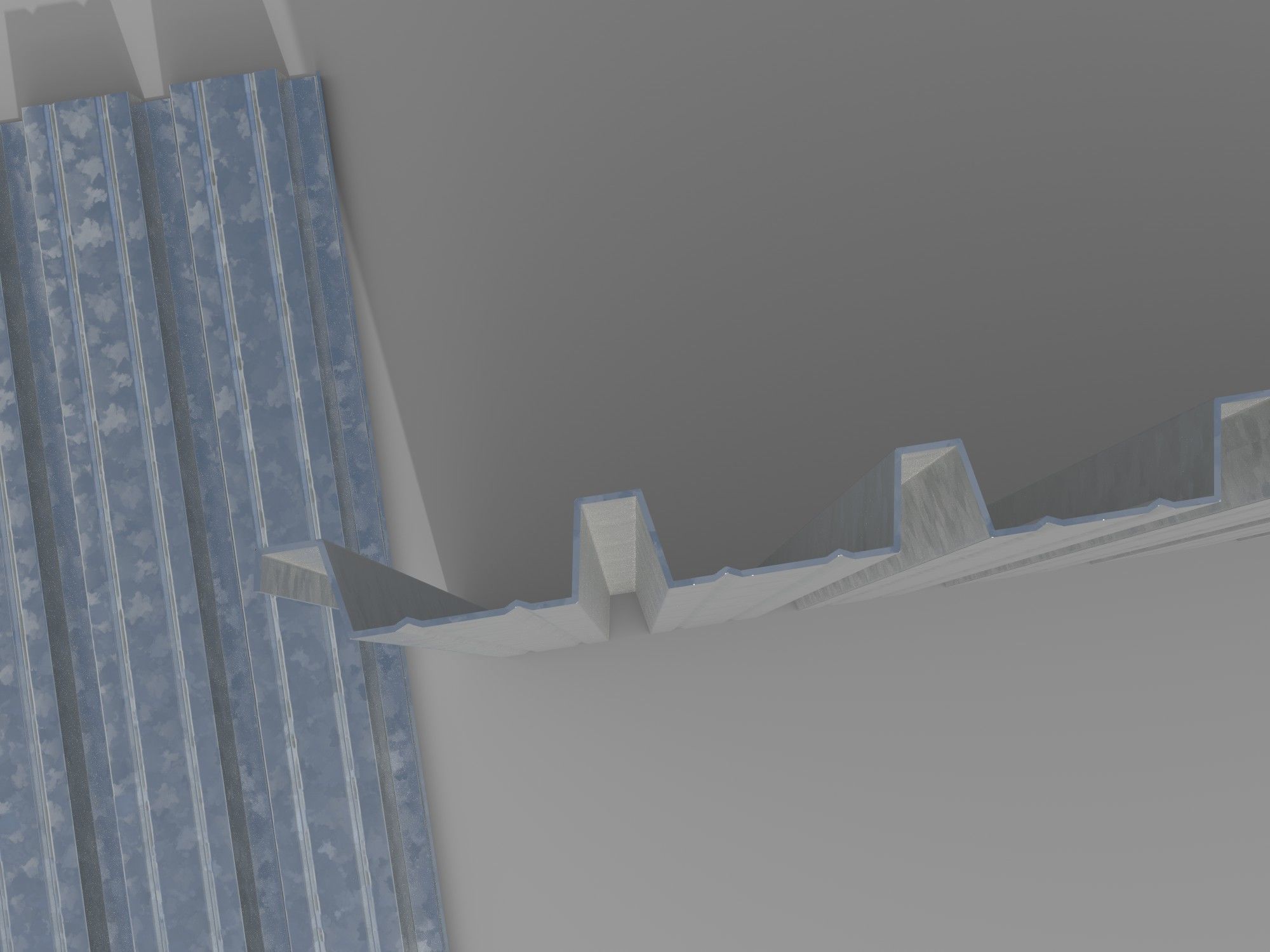 Corrugated galvanized sheets 1 Low-poly 3D model_10