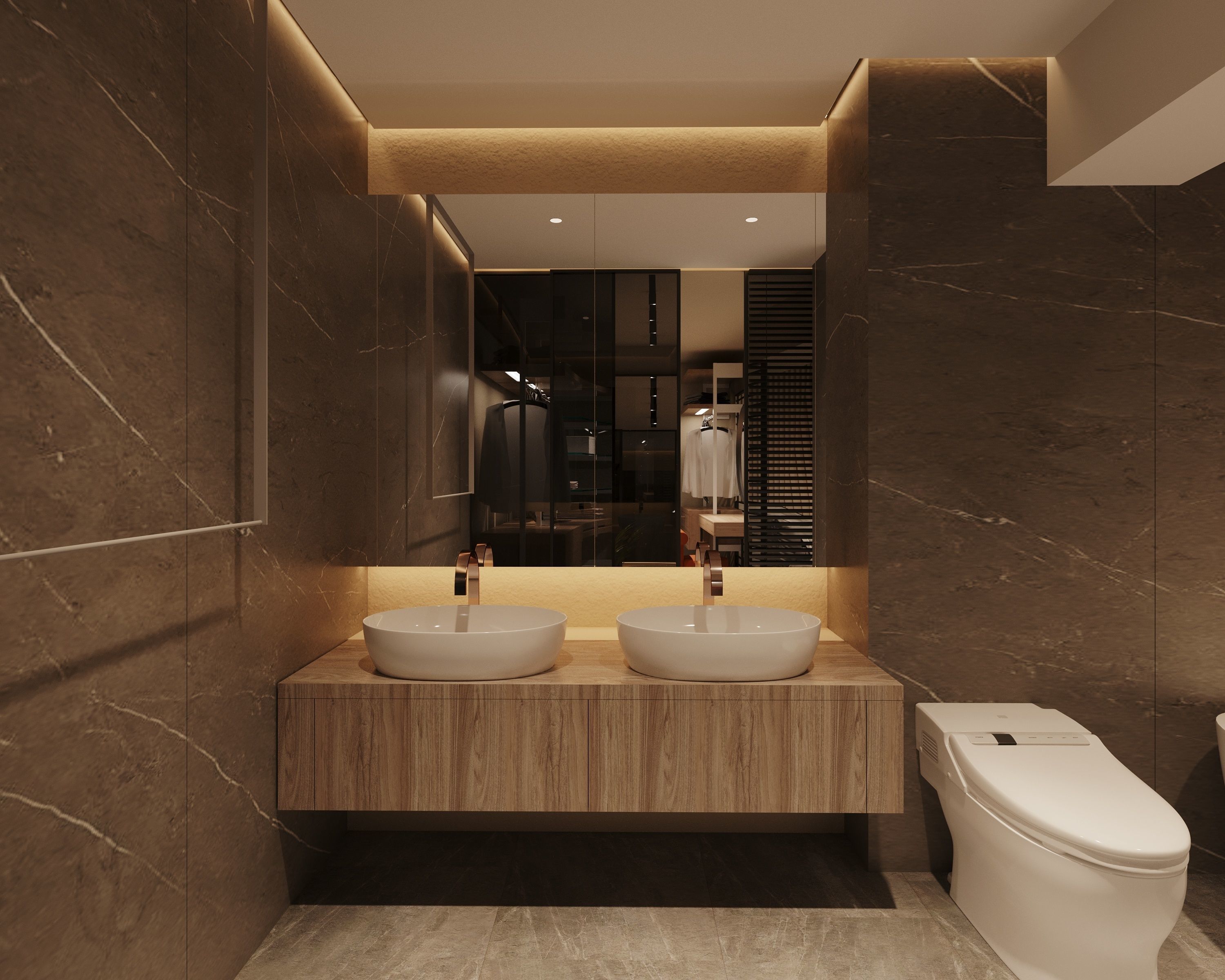 Modern apartment interior scene for 3d max model 3D model_7