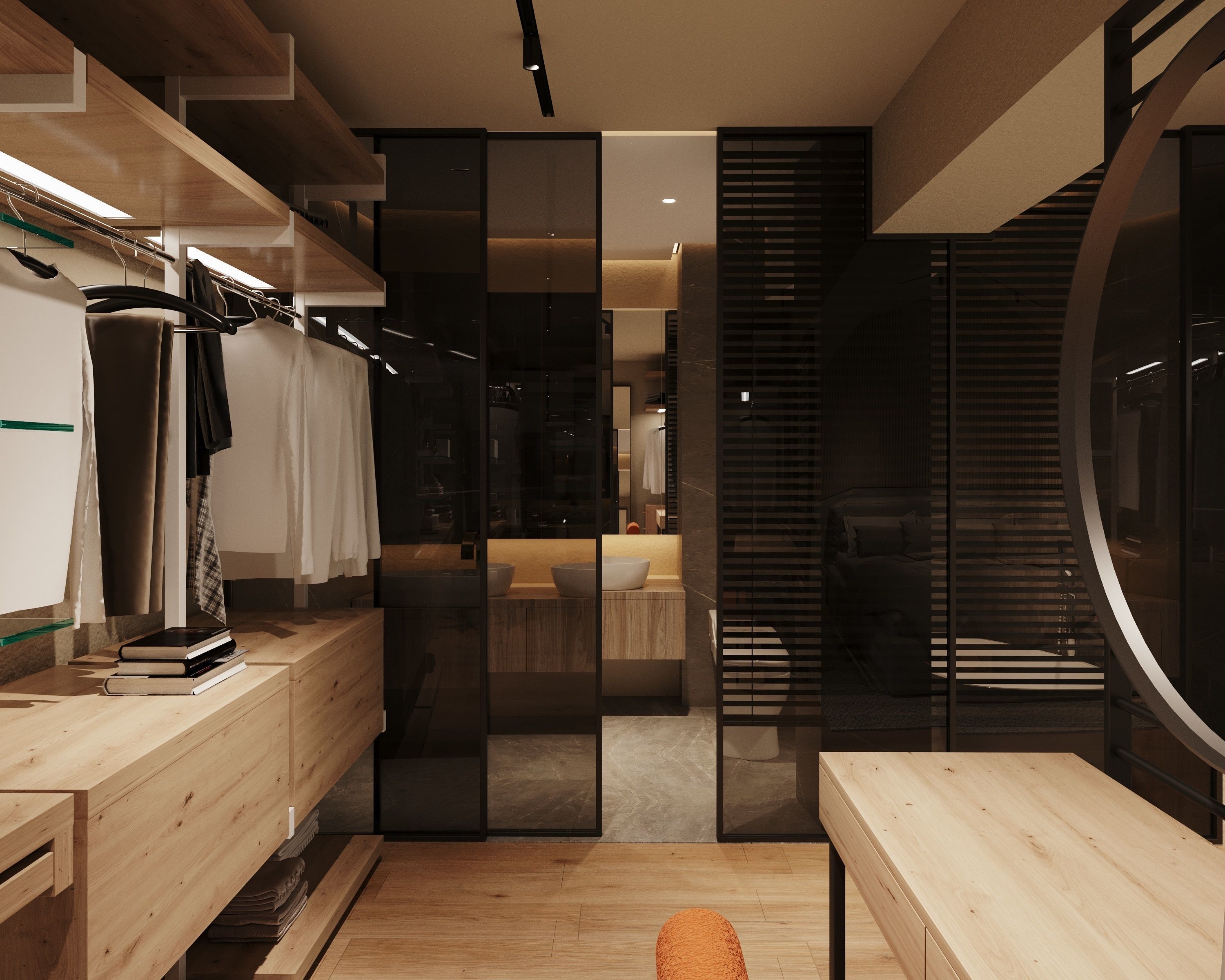 Modern apartment interior scene for 3d max model 3D model_6