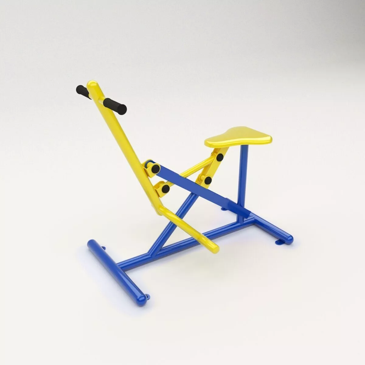 Outdoor gym equipment - Horse Rider 3D model