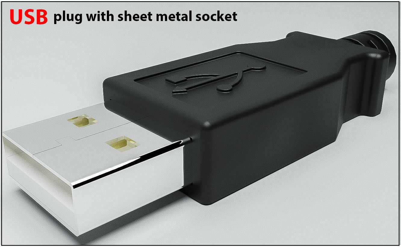 3d USB model Original Sizes Clear Model 3D print model 3D print model_13