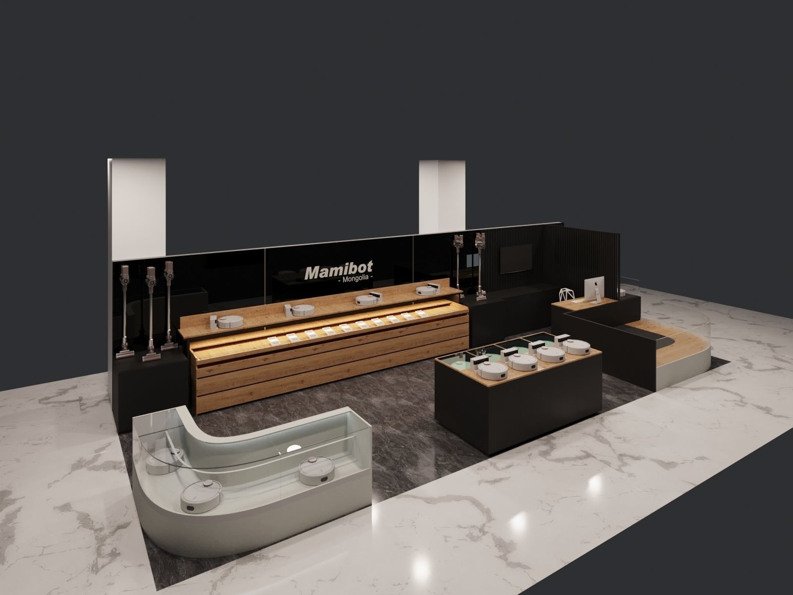 small mami pot store full scene 3d max model 3D model_1