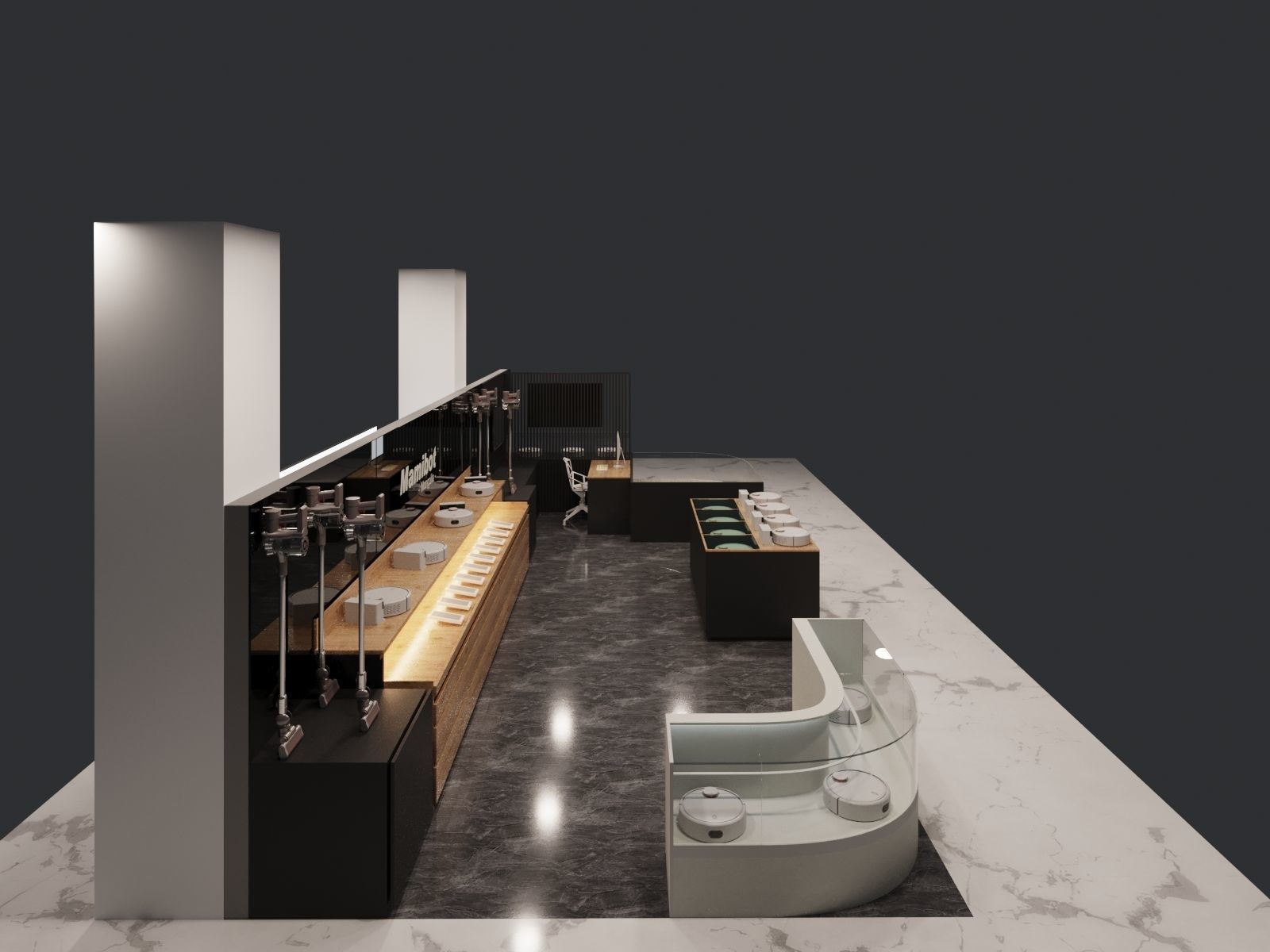small mami pot store full scene 3d max model 3D model_3