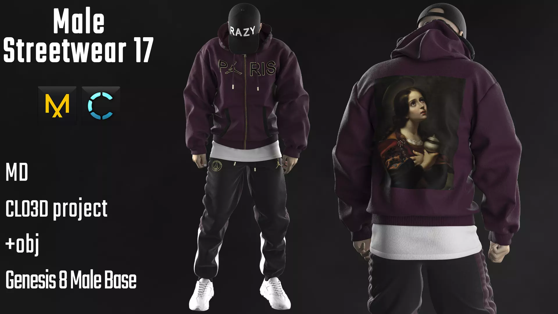 Male Streetwear 17 3D model
