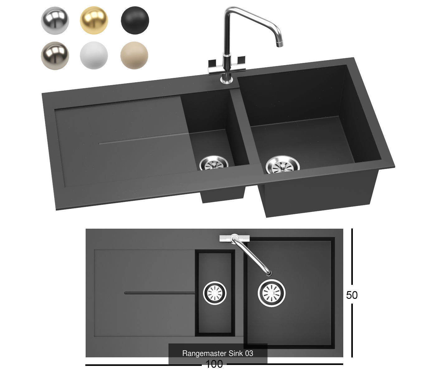 Kitchen equipment 3D Model Collection_3