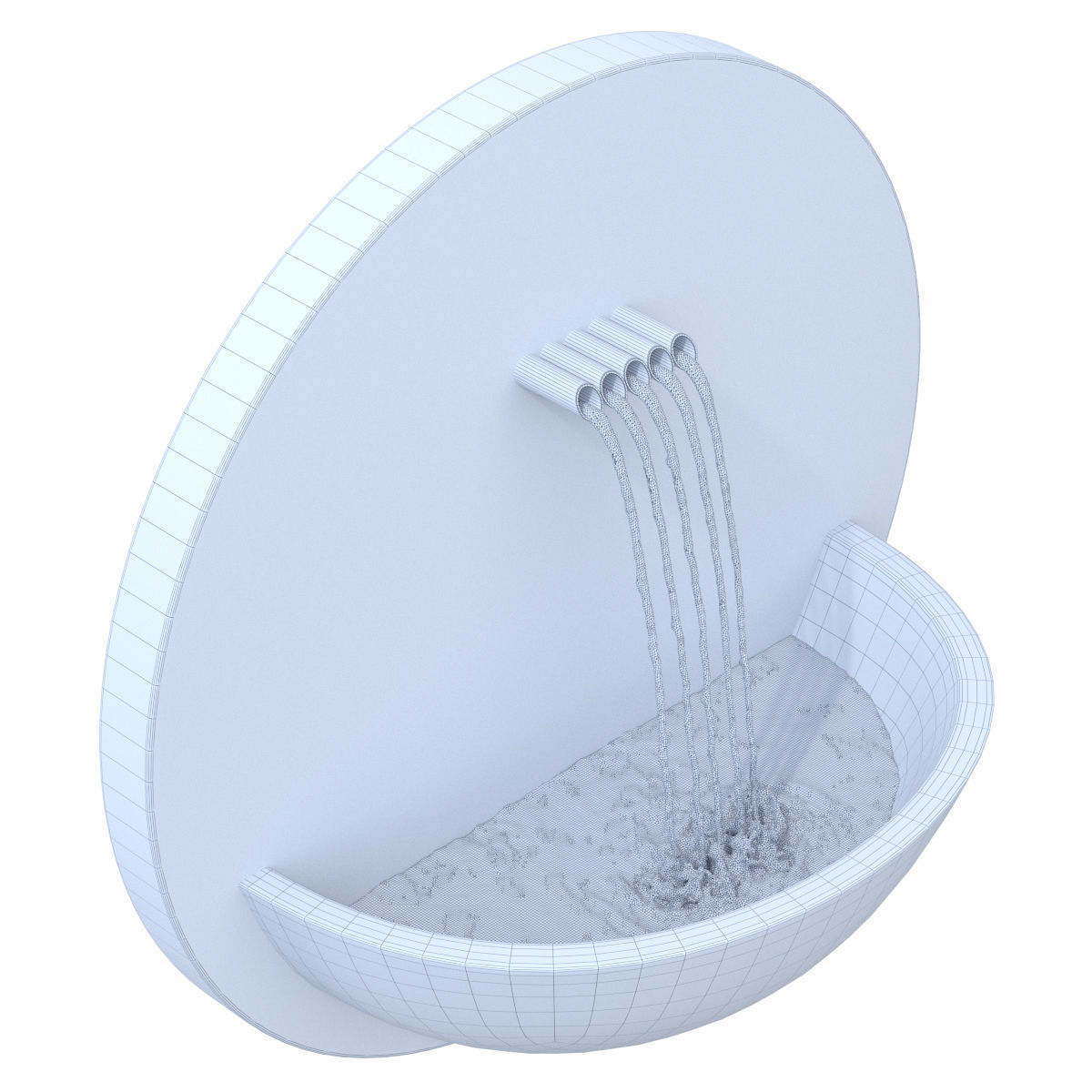 Satu Bumi Dupont Wall Water Piece 3D model_6