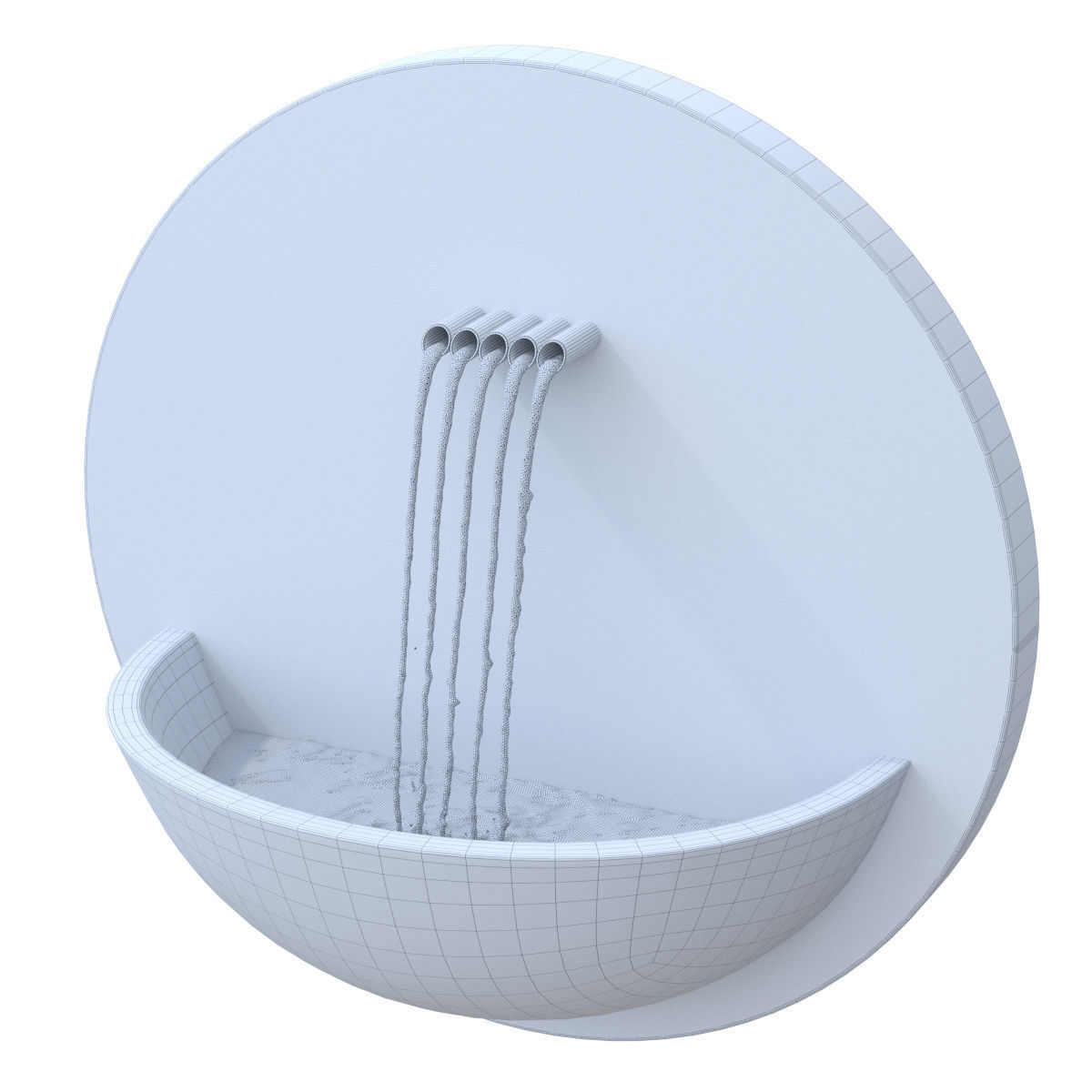 Satu Bumi Dupont Wall Water Piece 3D model_5