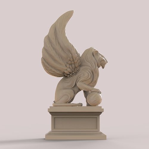 king of the lions Free 3D print model