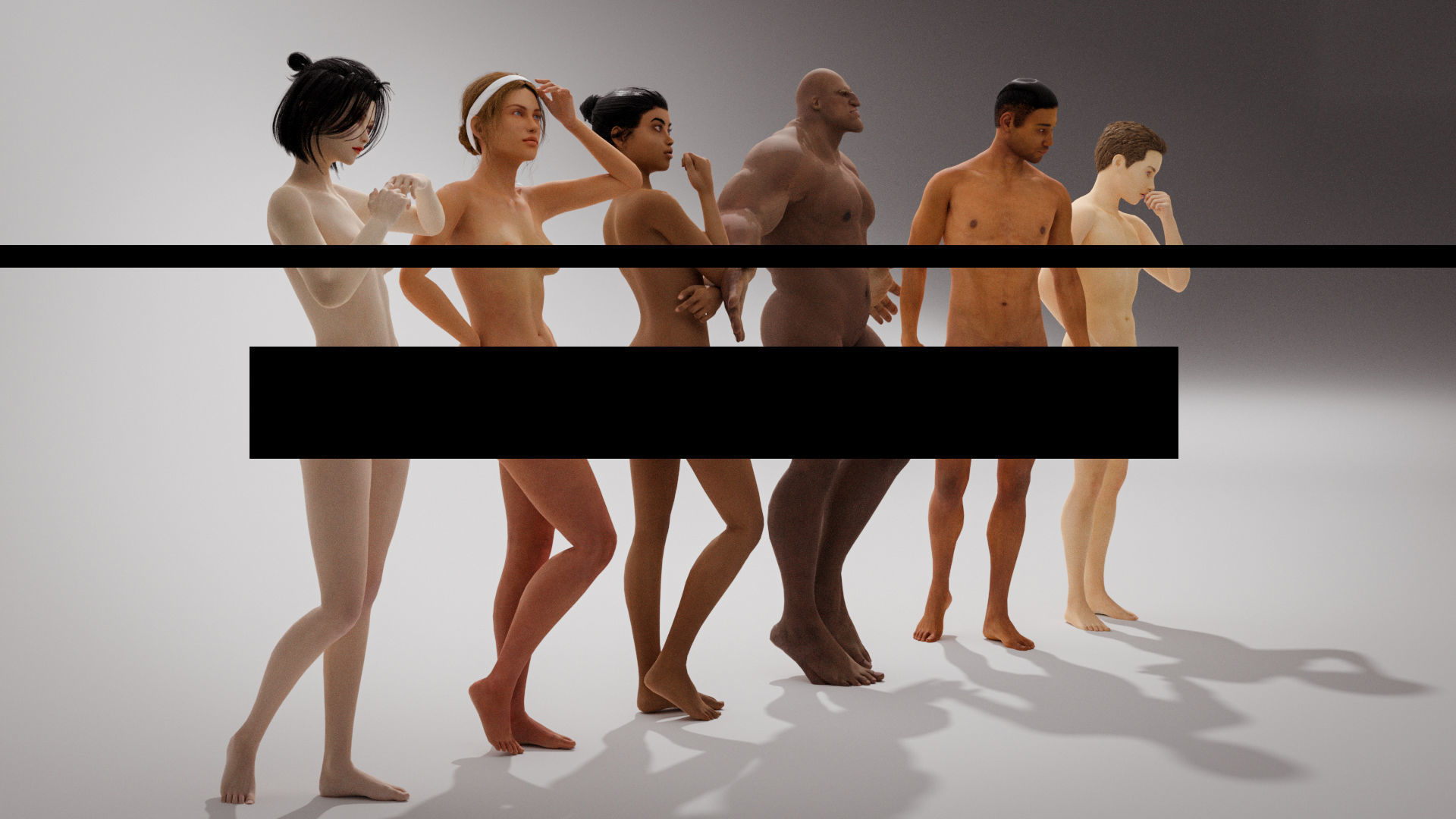 Ultimate Diverse Human Models - Male and Female 3D model_10