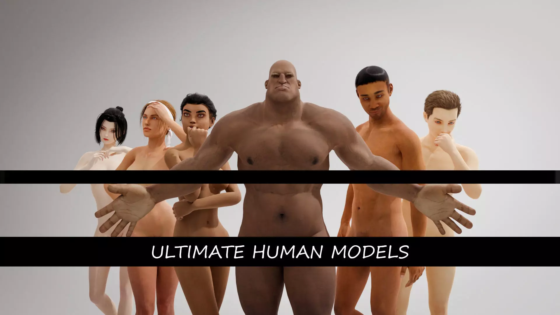 Ultimate Diverse Human Models - Male and Female 3D model_0