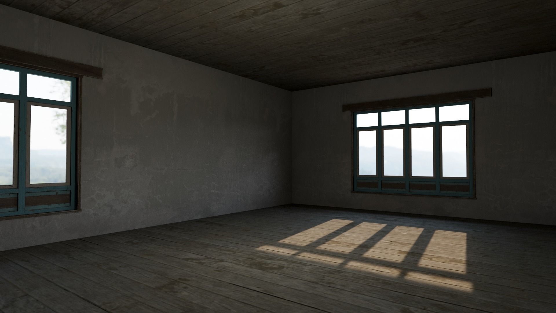 Mountain Hotel Low-poly 3D model_5