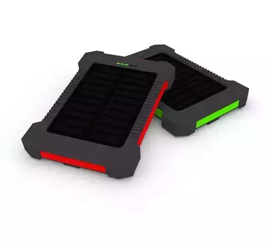 Modern solar powerbank with flashlight