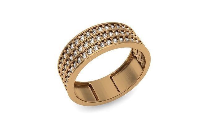 Fully printable ring model 004 3D print model