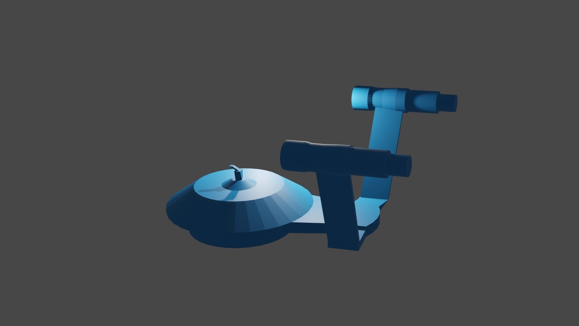 Blue ship 3D model_9