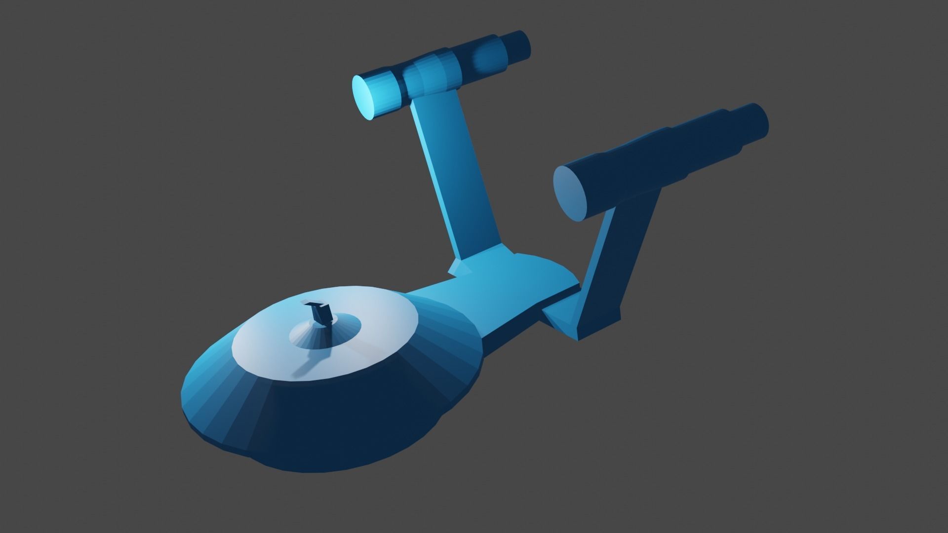 Blue ship 3D model_7