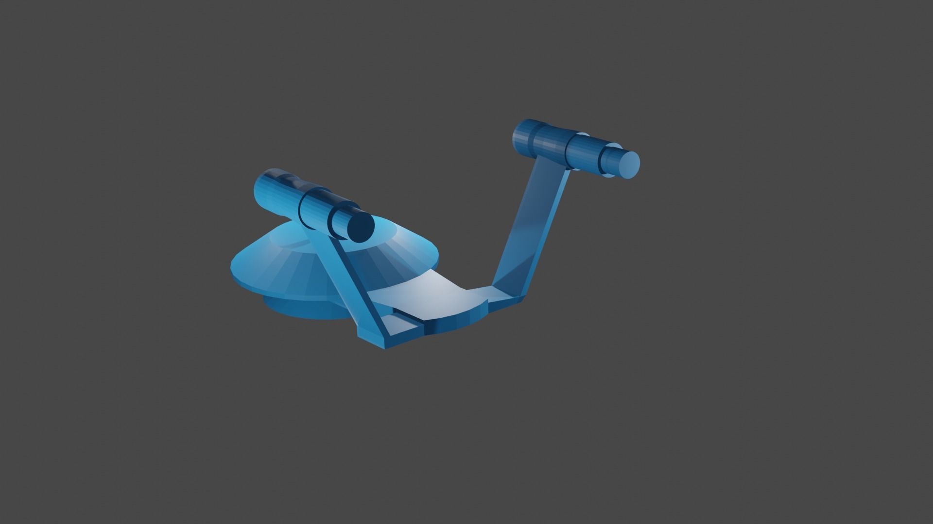 Blue ship 3D model_11