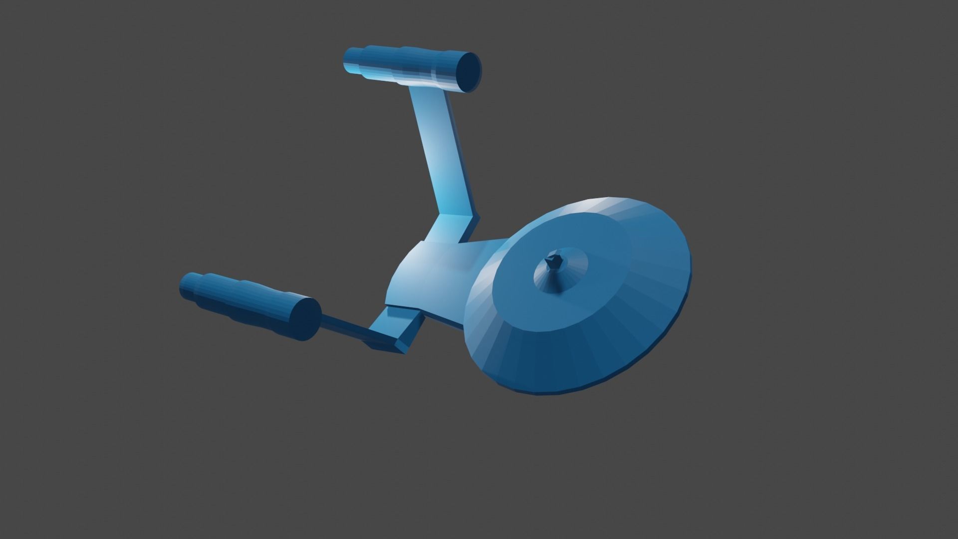 Blue ship 3D model_3