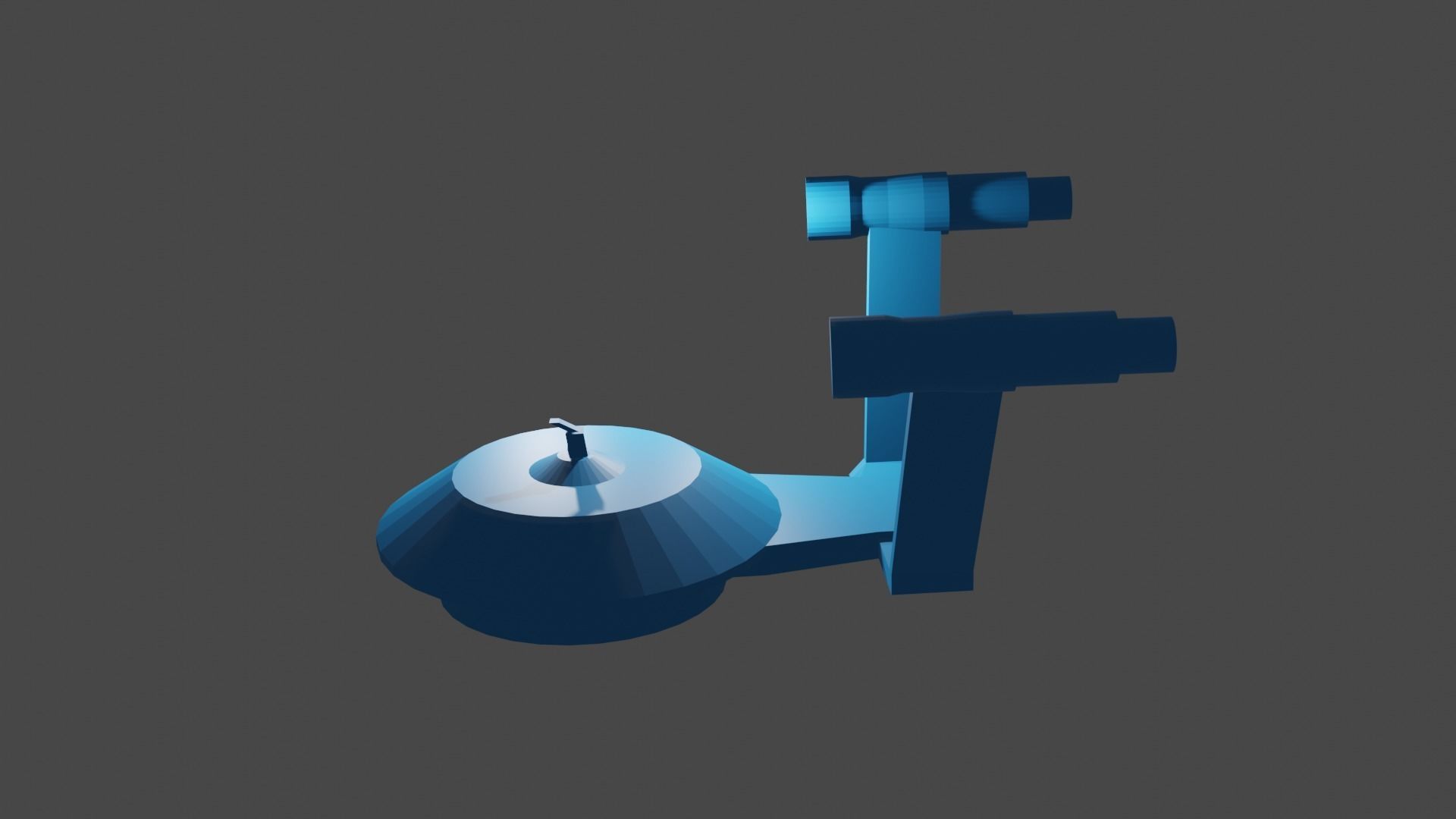 Blue ship 3D model_8