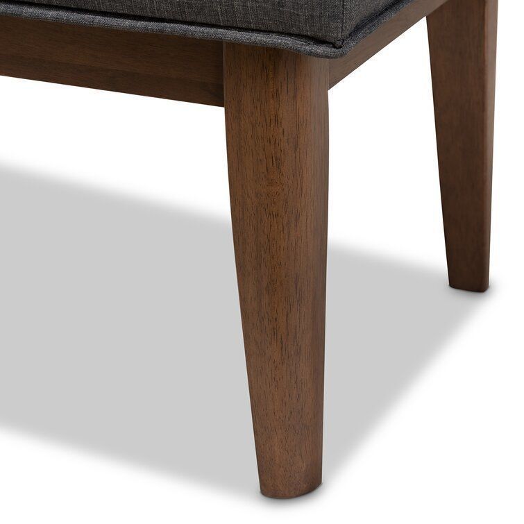 Fielden Mid Century Wood Entryway Bench 3D model_6