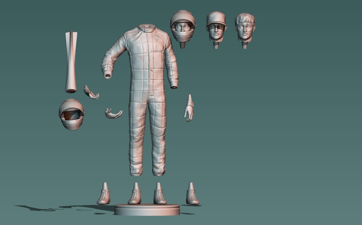 Charles Leclerc 3D print model_9