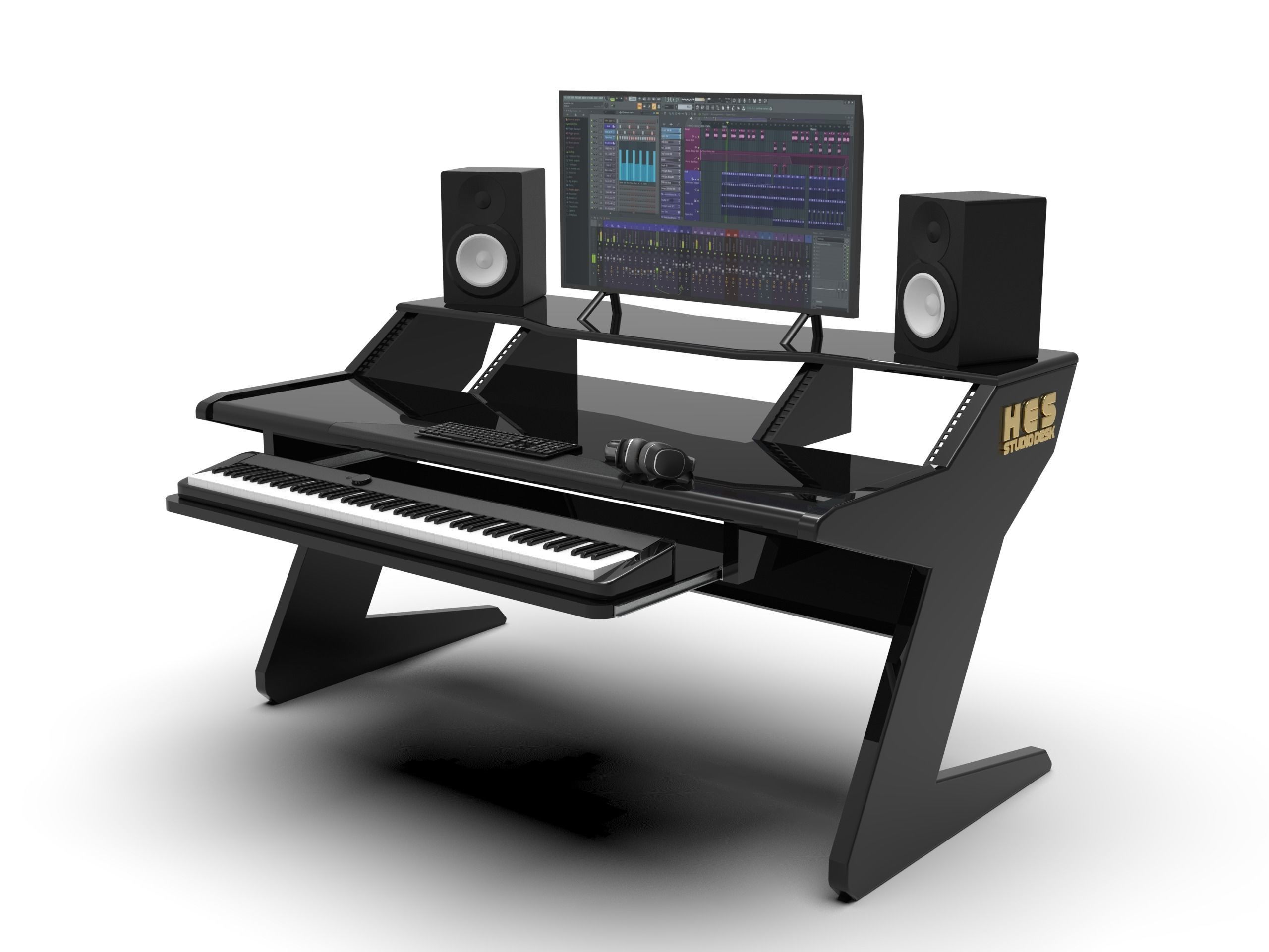 Music Desk 3D model_1