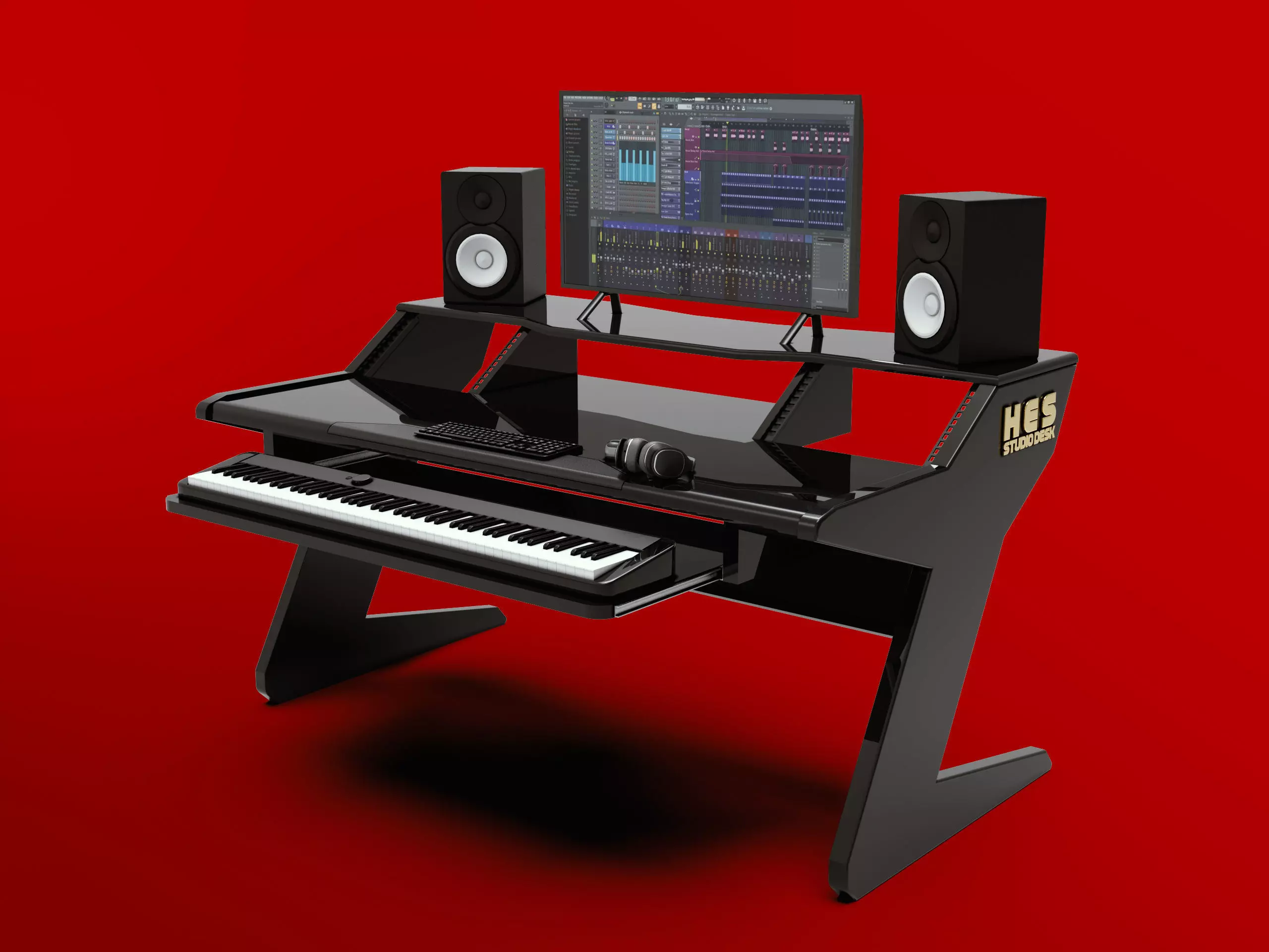 Music Desk 3D model_0