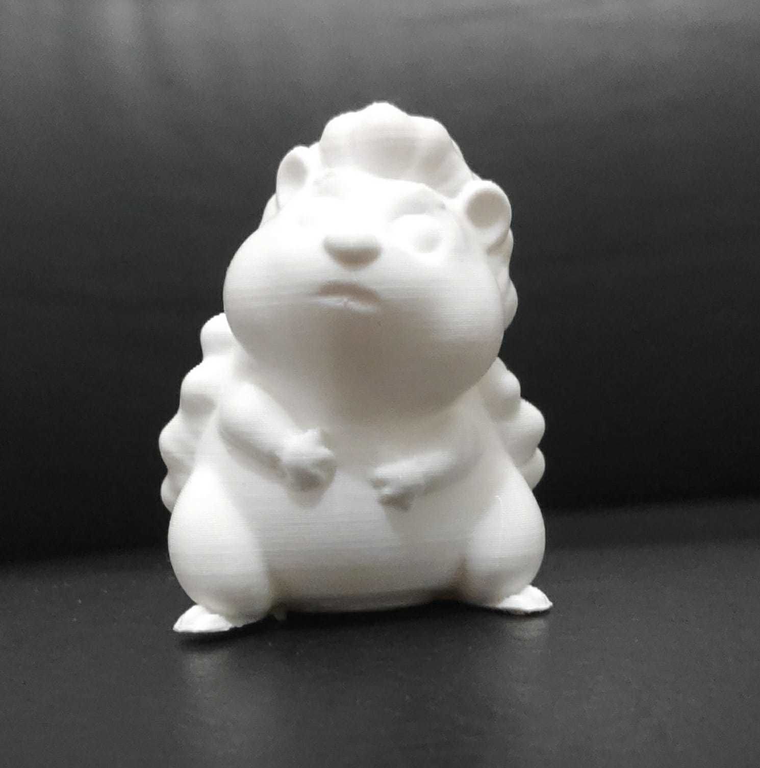 Hedgehog Looking Up 3D print model_3
