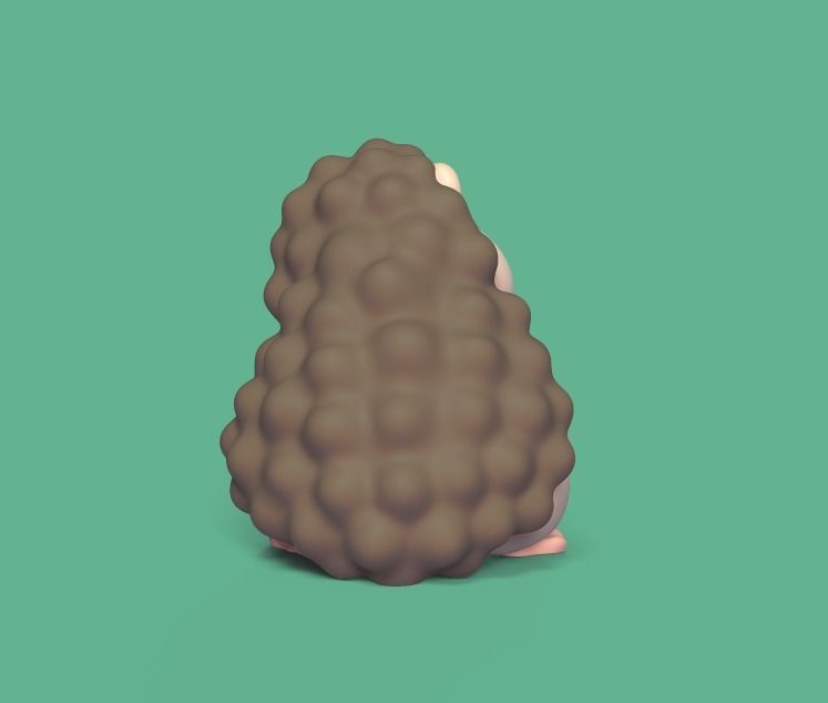 Hedgehog Looking Up 3D print model_2