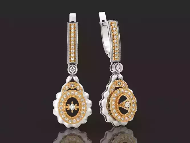 luxury vintage earrings with stones