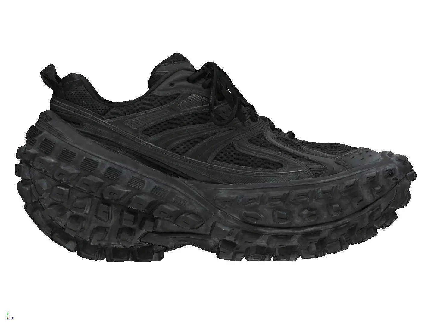 Balenciaga Defender techwear sneaker luxury 3D print mesh 3D model