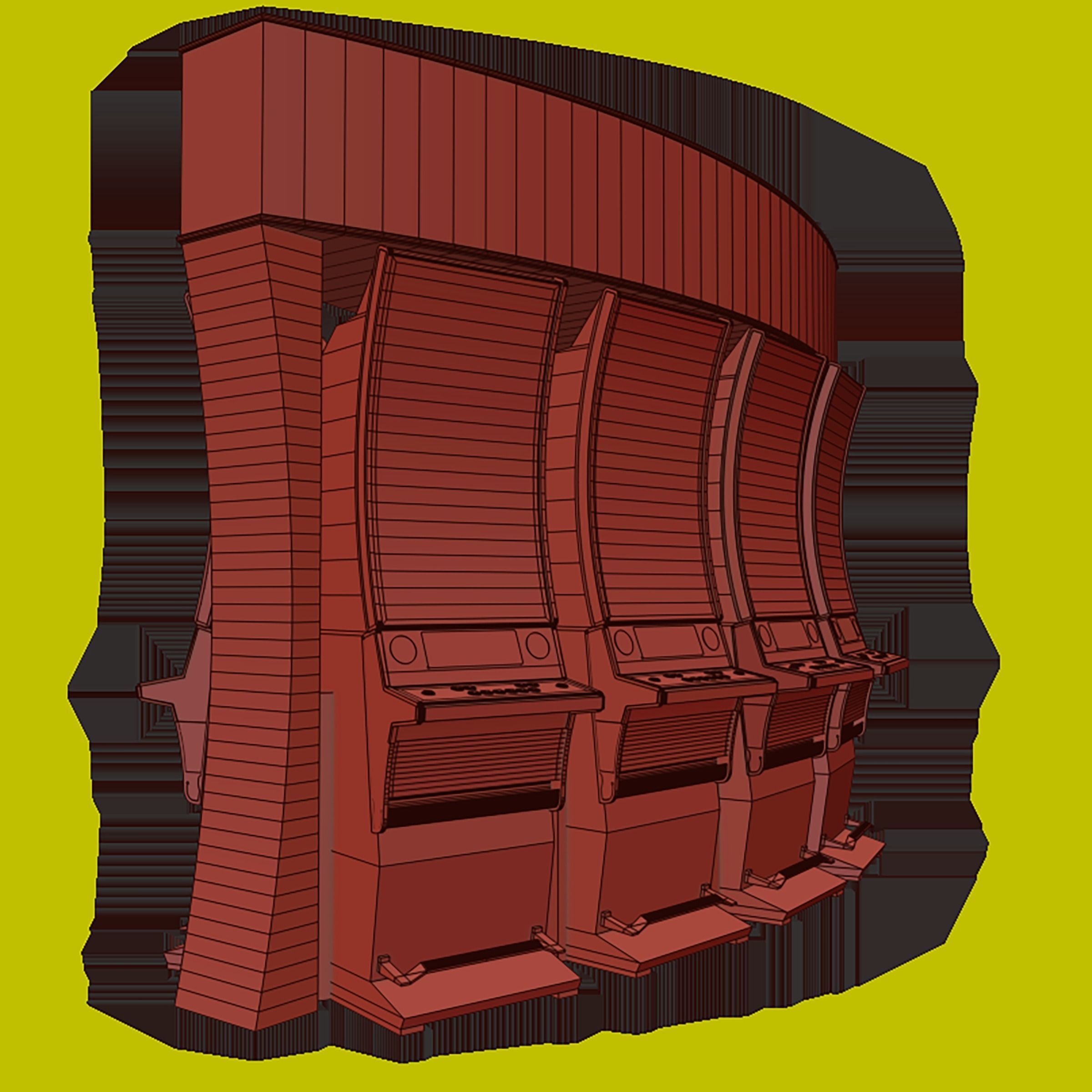 APEX CLOVER GRAND JACKPOT CASINO SLOT MACHINE 3D model_11