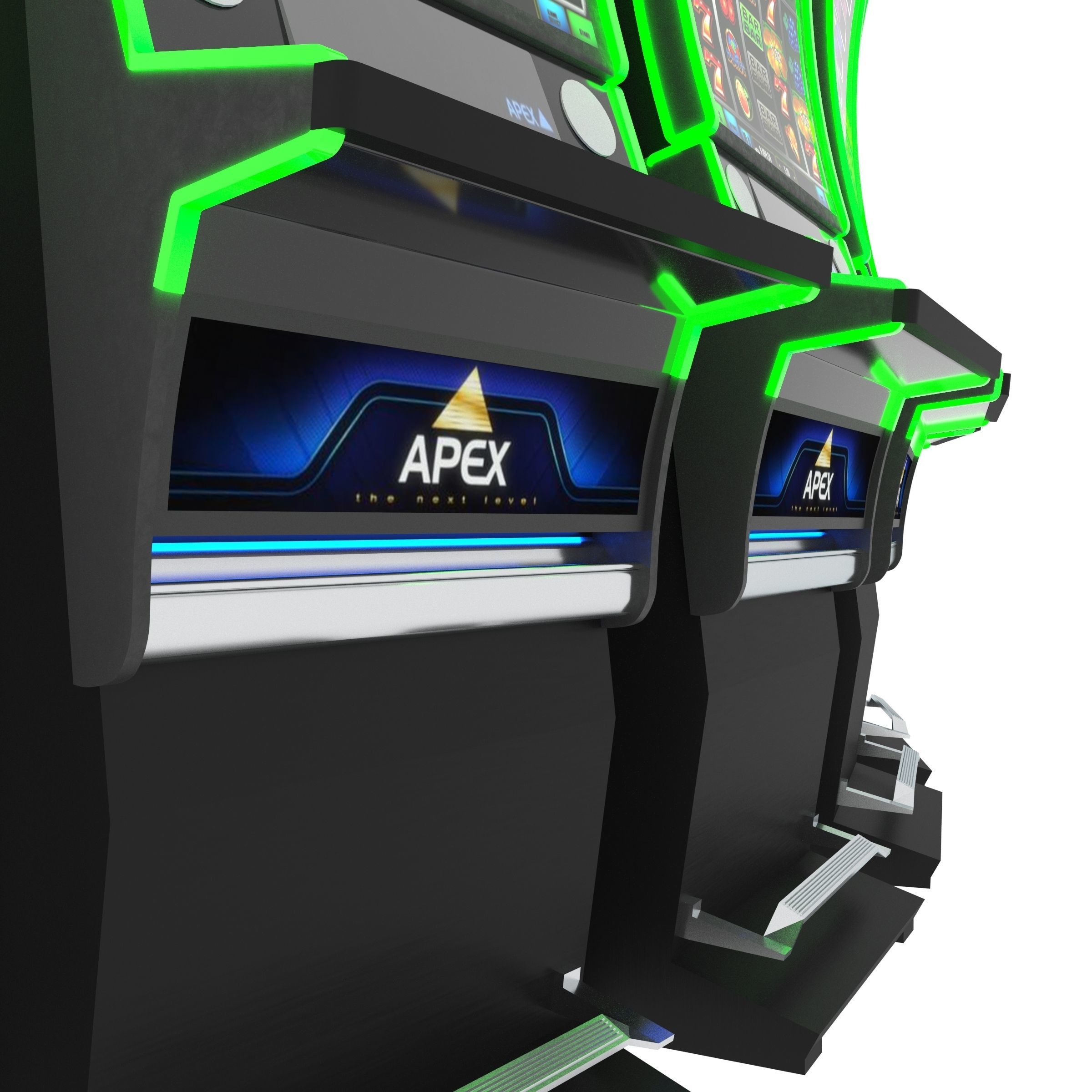 APEX CLOVER GRAND JACKPOT CASINO SLOT MACHINE 3D model_10