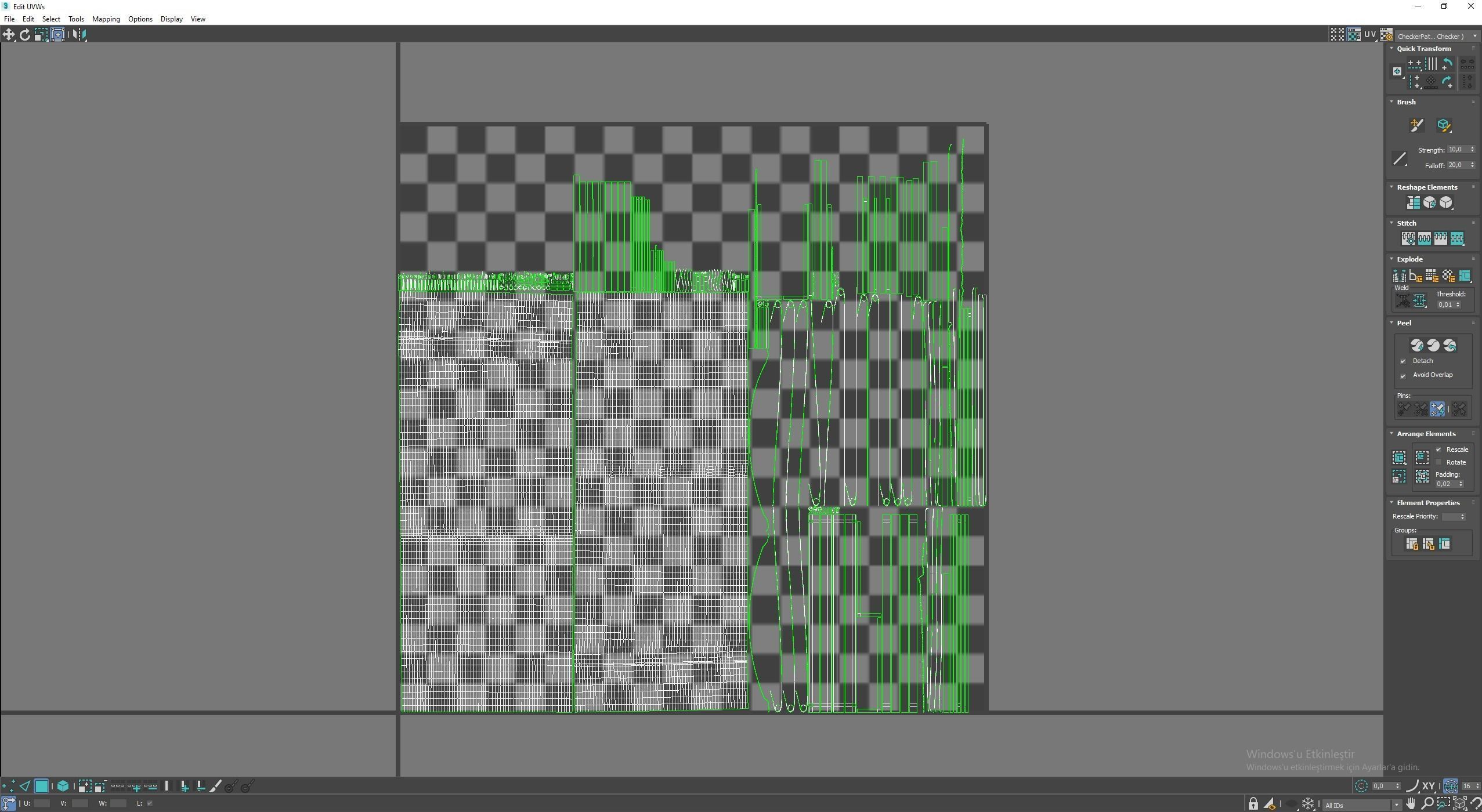 Market Stall Cotton Low-poly 3D model_8