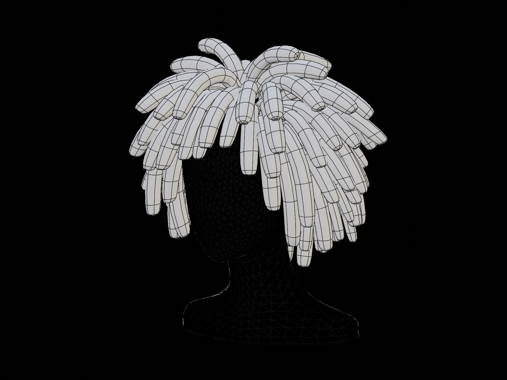 3D Male Hair 006 Dreadlock 3D model_18