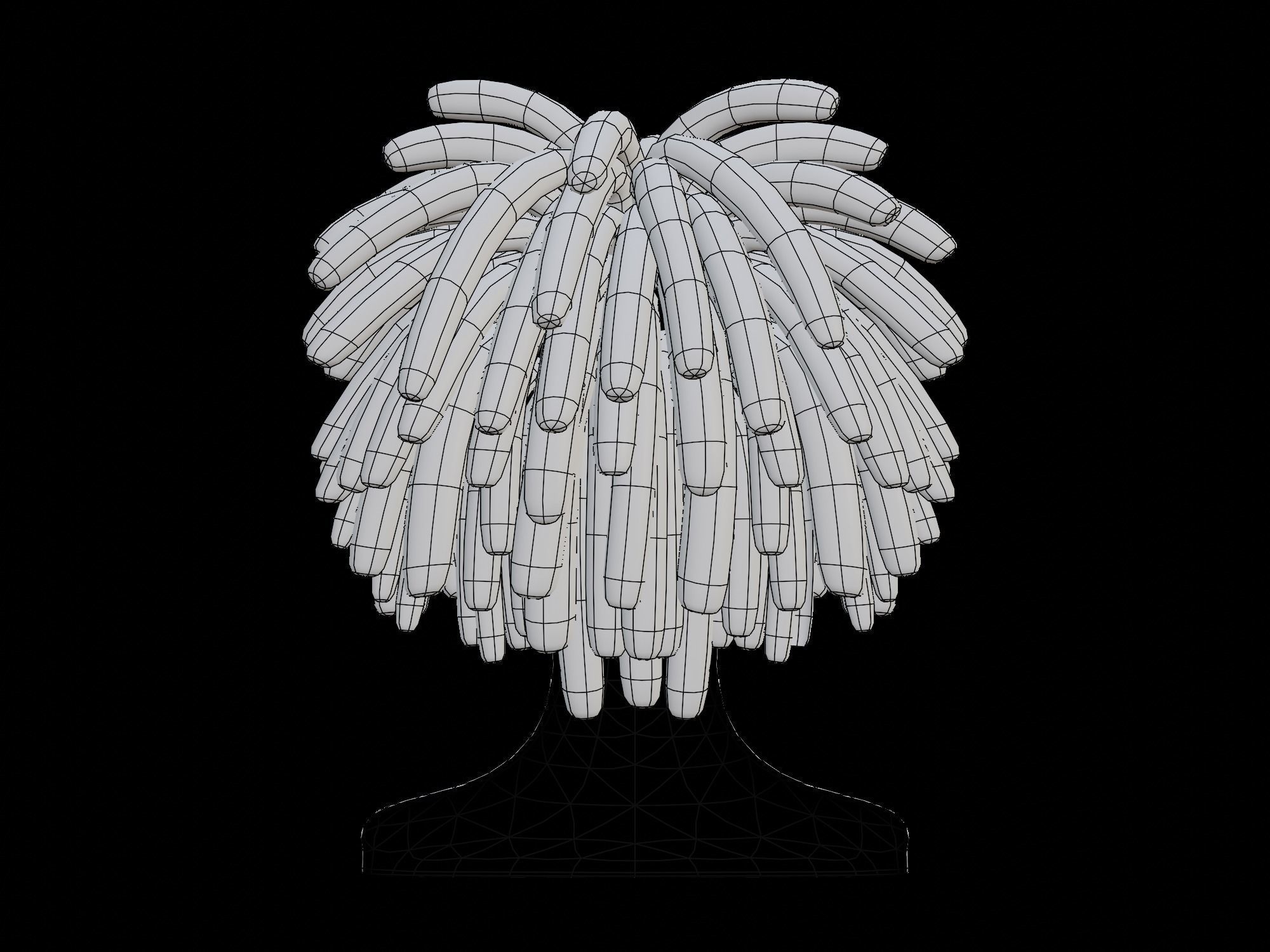 3D Male Hair 006 Dreadlock 3D model_14