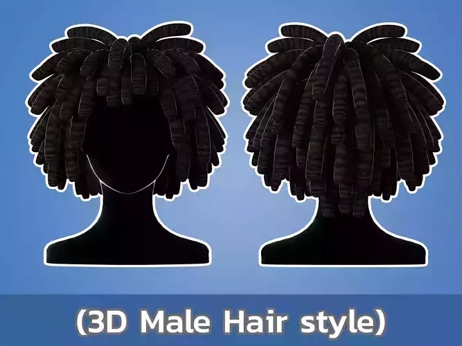 3D Male Hair 006 Dreadlock