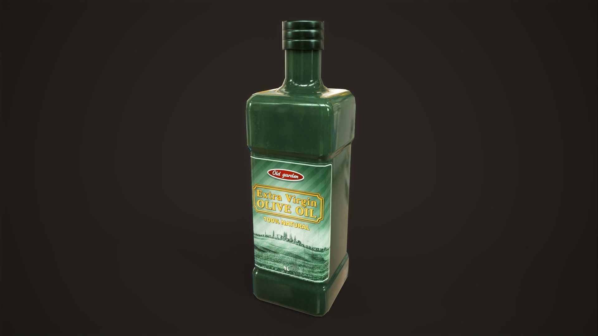 Grocery set ketchup mustard oil salt pepper soy sauce Low-poly 3D model_5