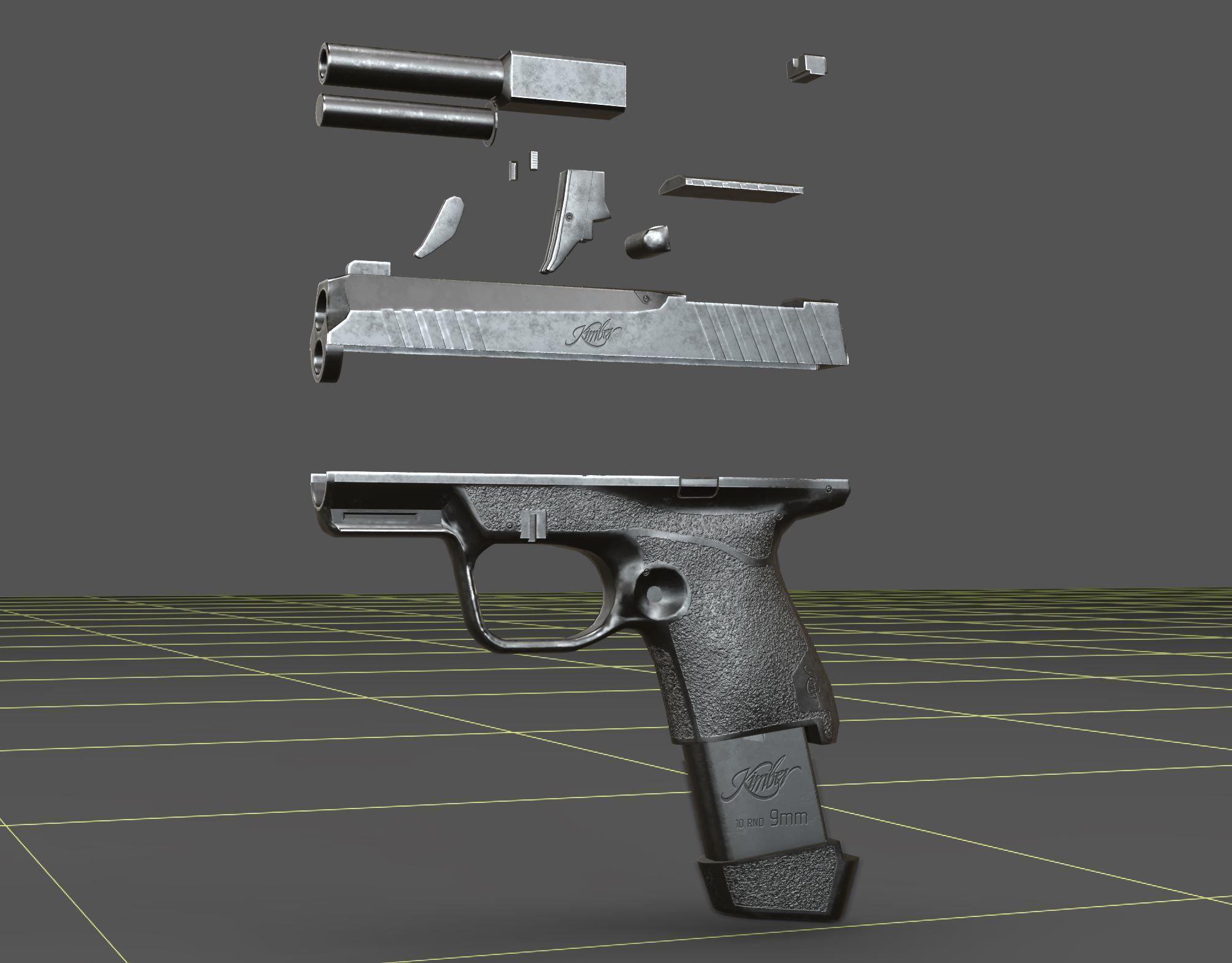 Kimber R7-Mako Low-poly 3D model_14