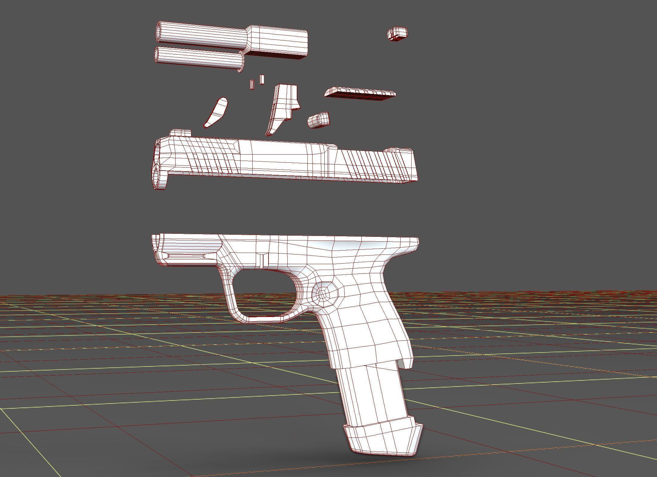 Kimber R7-Mako Low-poly 3D model_15