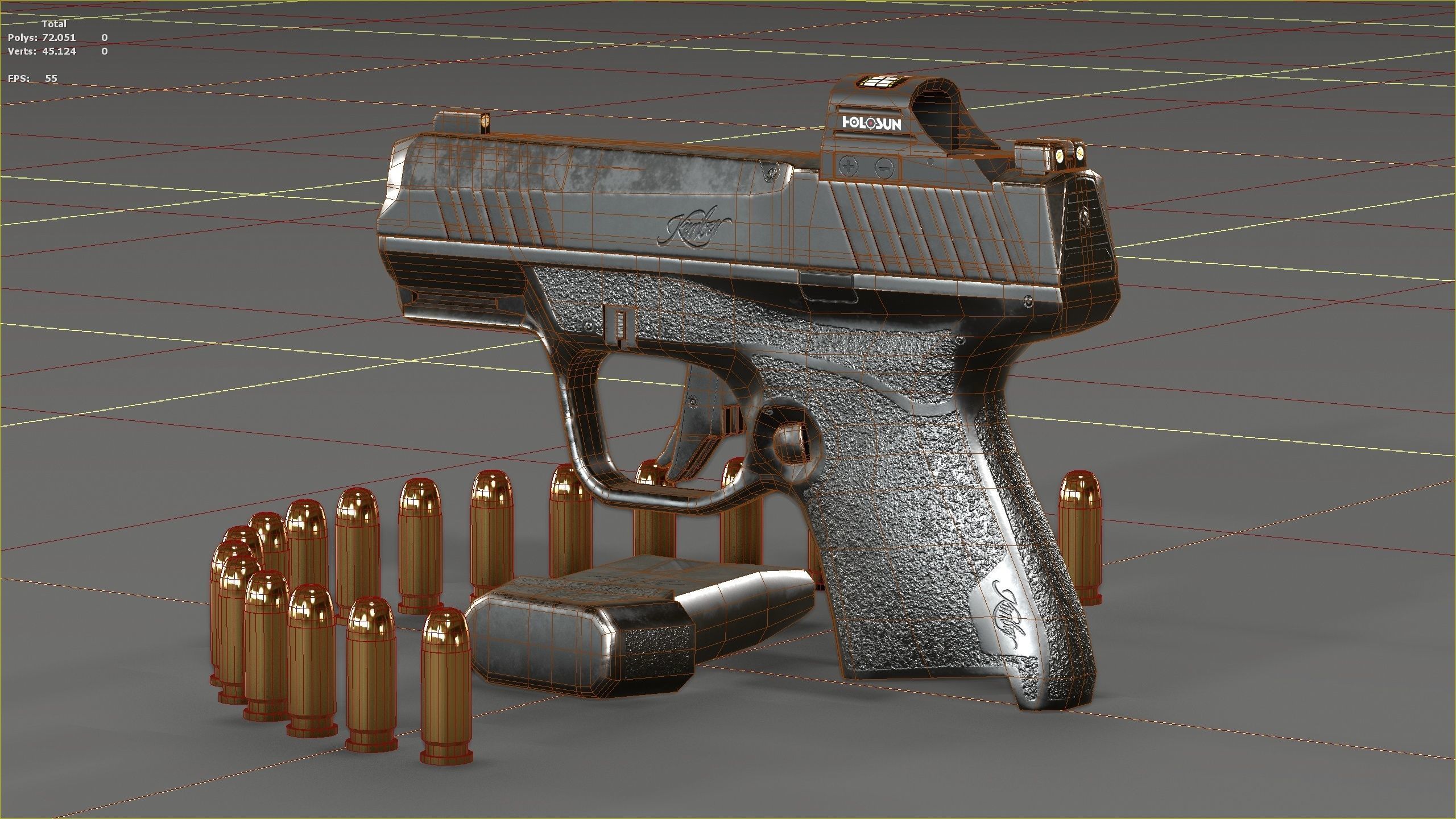 Kimber R7-Mako Low-poly 3D model_37