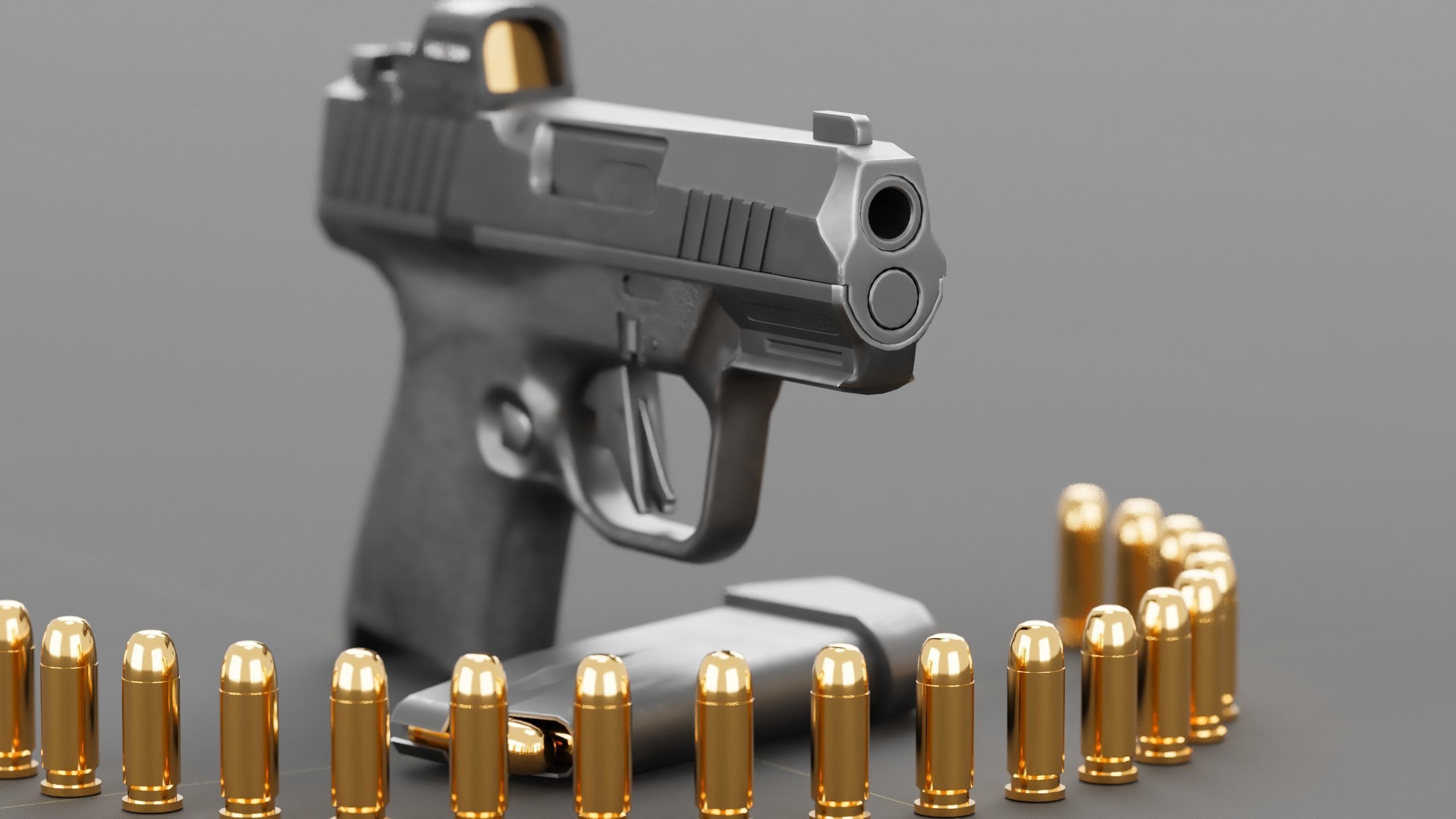 Kimber R7-Mako Low-poly 3D model_6