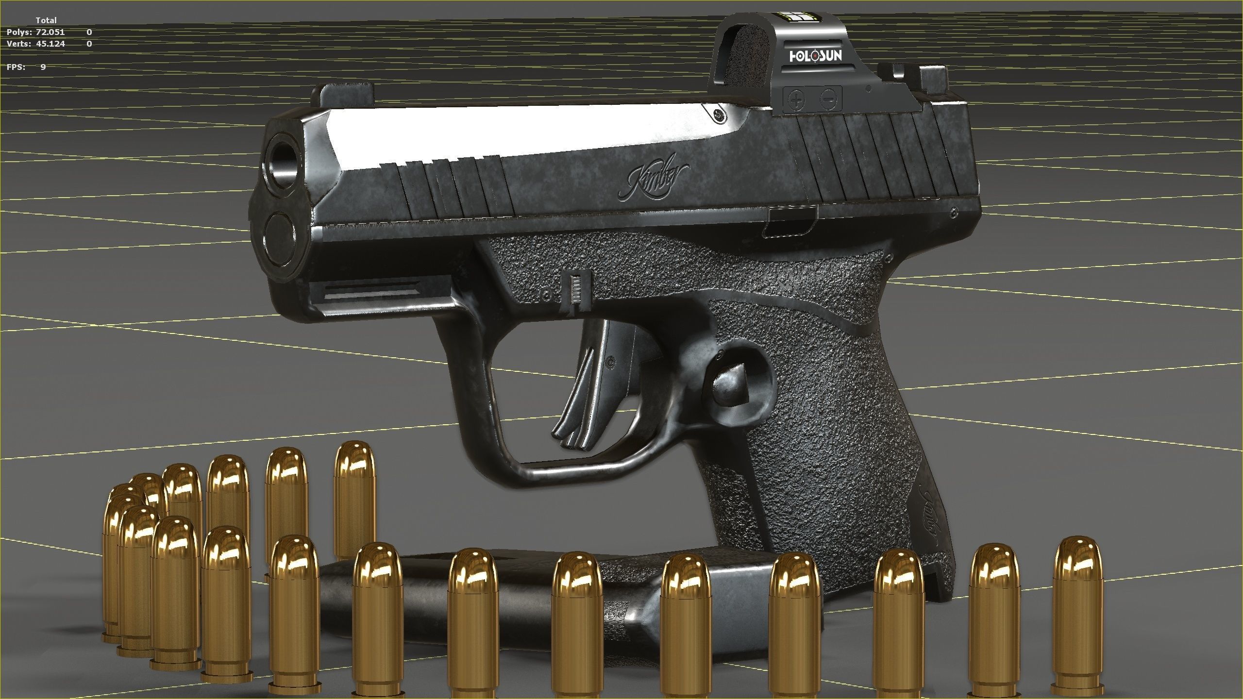 Kimber R7-Mako Low-poly 3D model_28