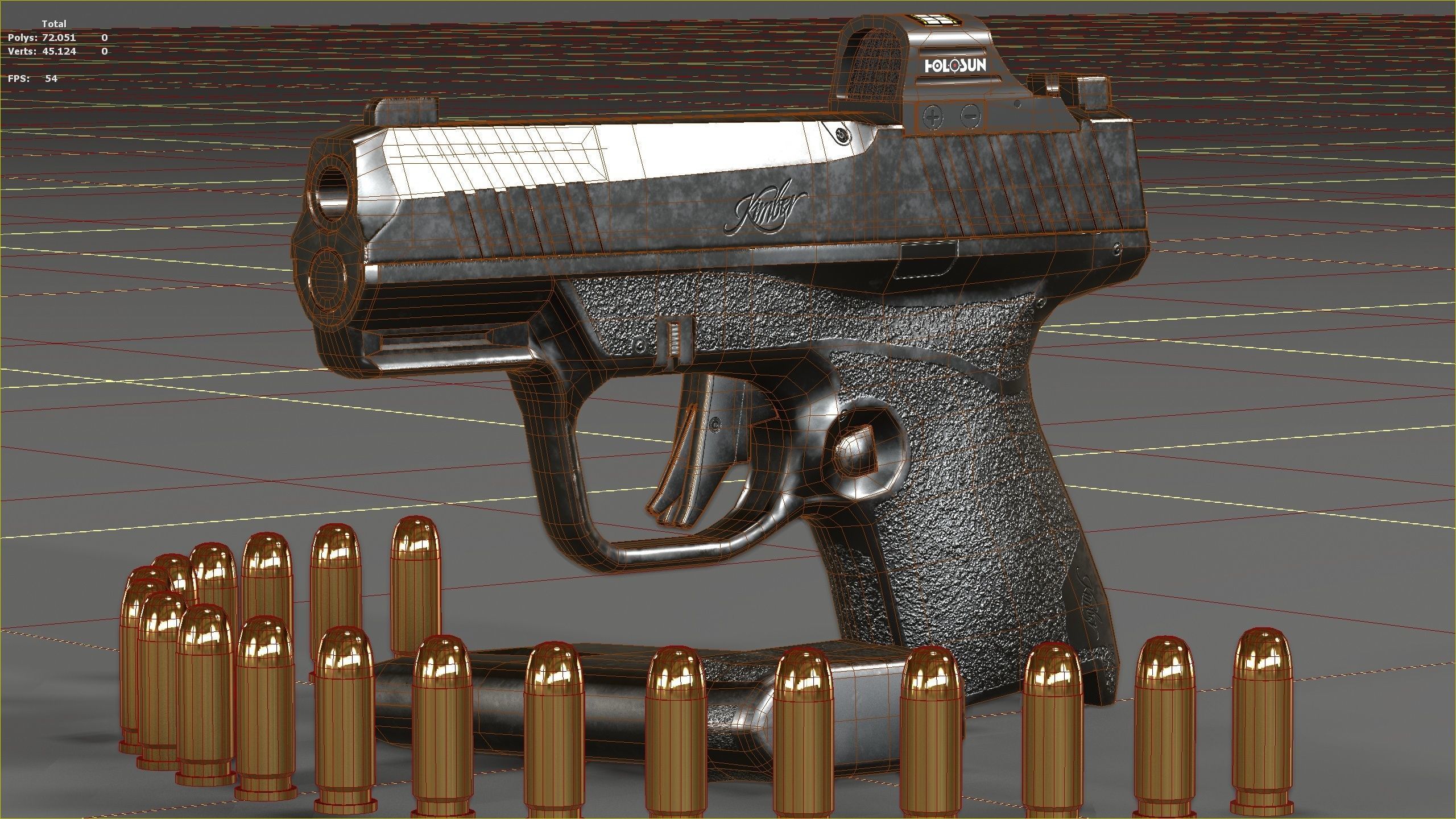 Kimber R7-Mako Low-poly 3D model_29