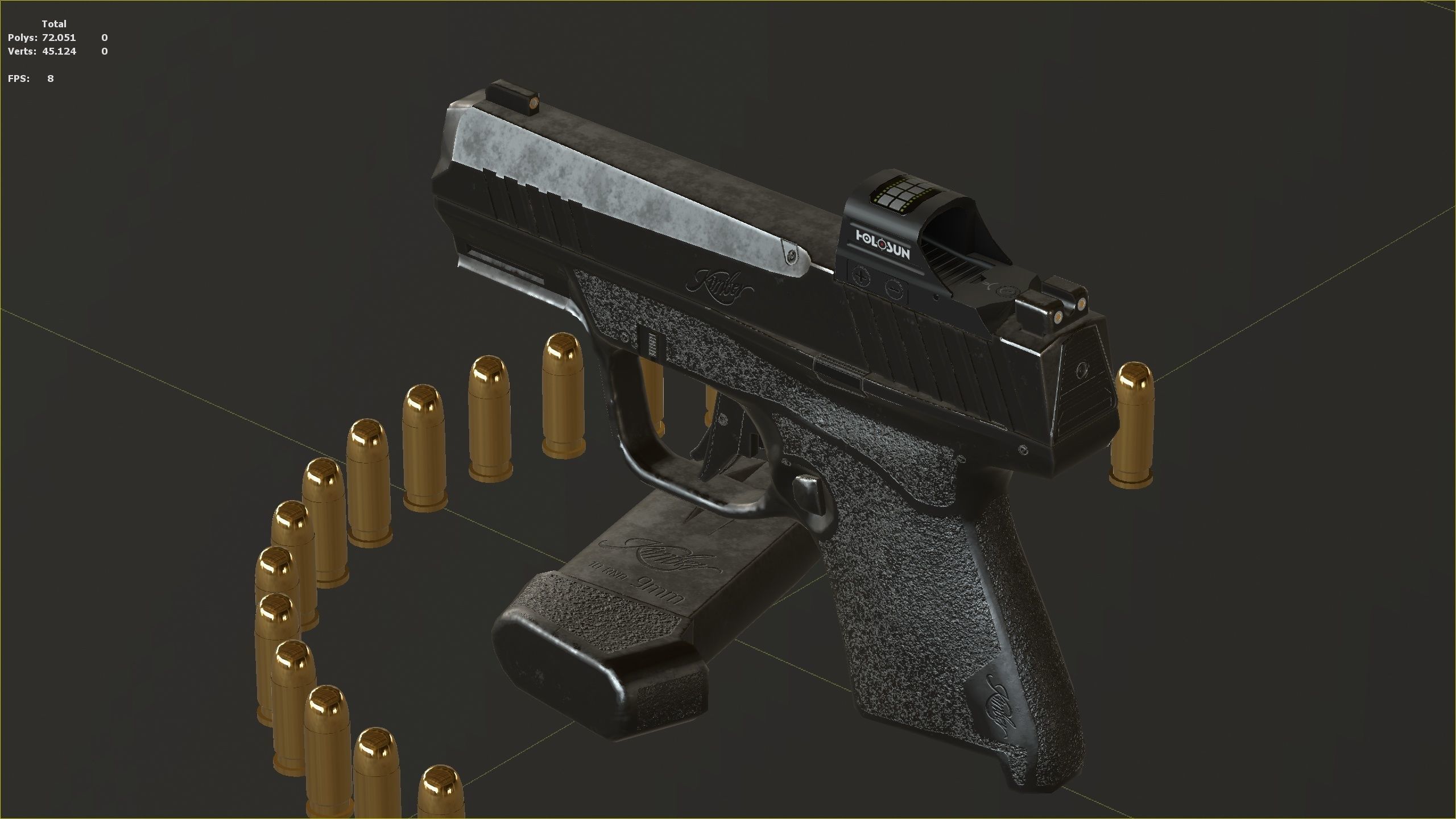 Kimber R7-Mako Low-poly 3D model_20
