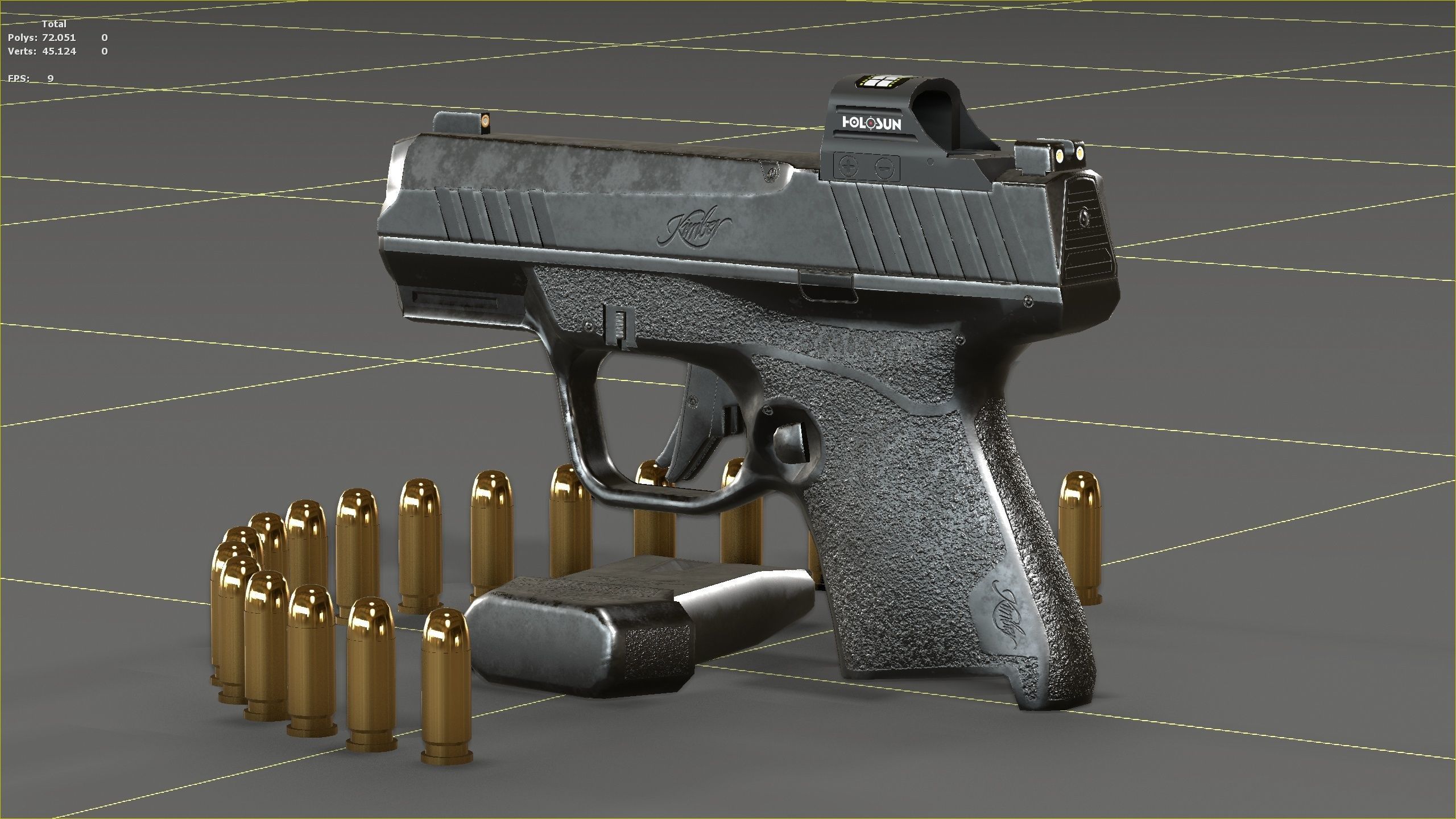 Kimber R7-Mako Low-poly 3D model_36