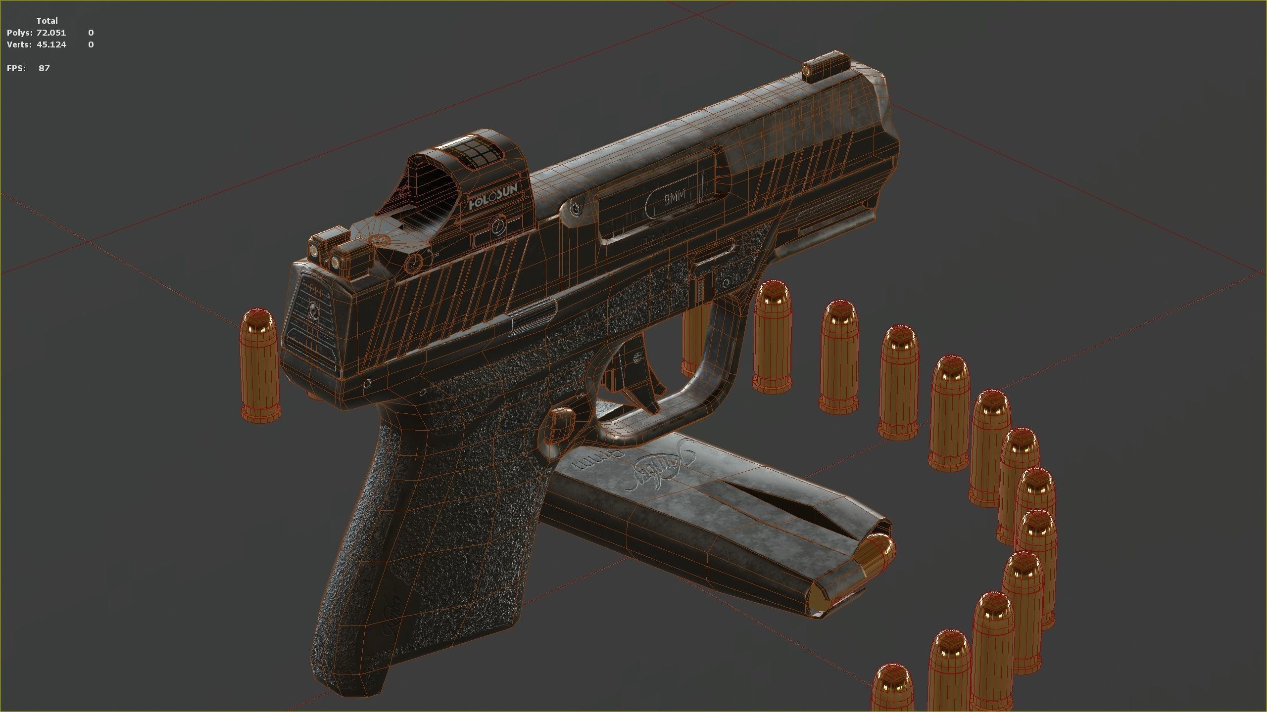 Kimber R7-Mako Low-poly 3D model_23