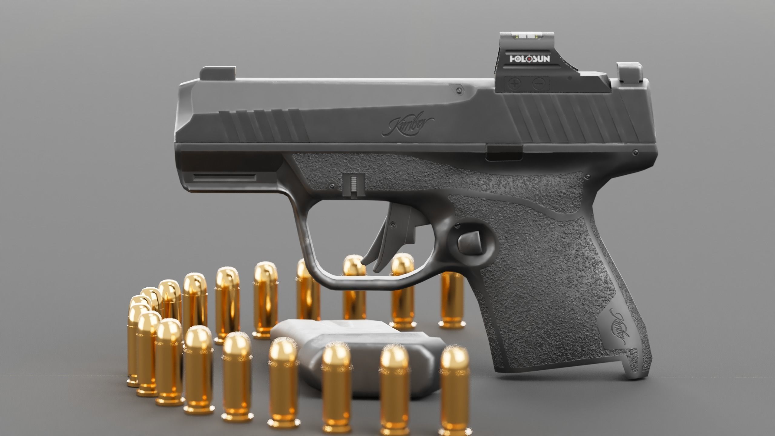 Kimber R7-Mako Low-poly 3D model_8